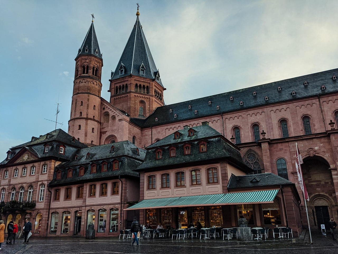 Aachen Cathedral's octagonal Carolingian dome rising above the old town