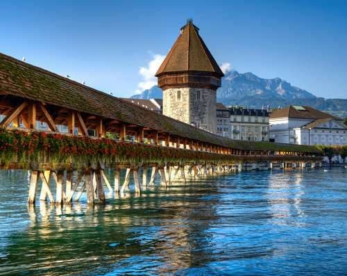 Wooden Bridge in Lucerne