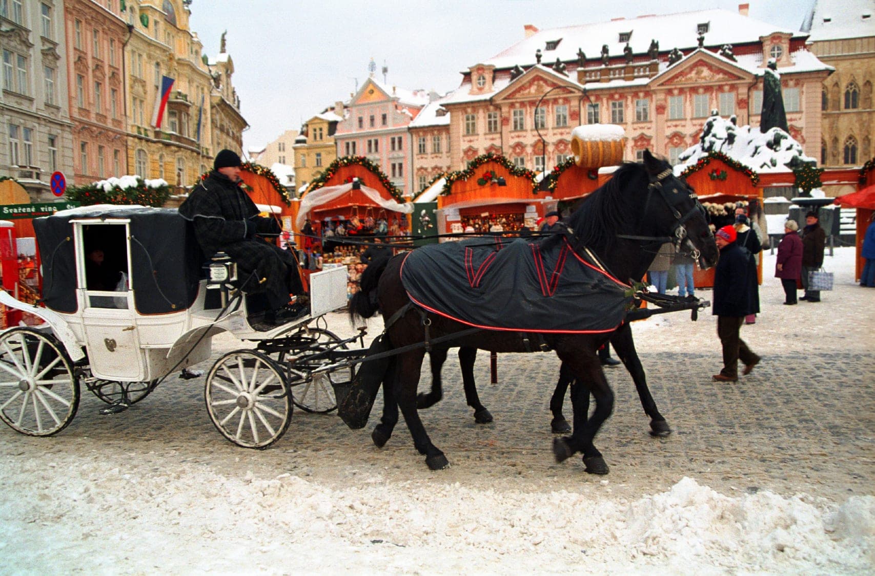 Prague Market in Winter